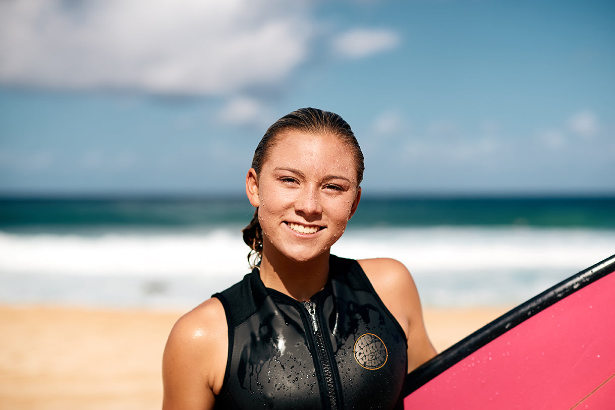 portrait of the surfer Alyssa Spencer