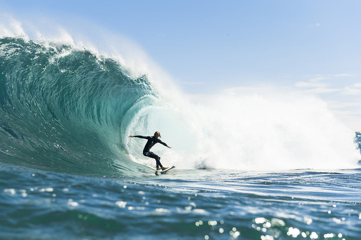 Owen Wright riding a big wave