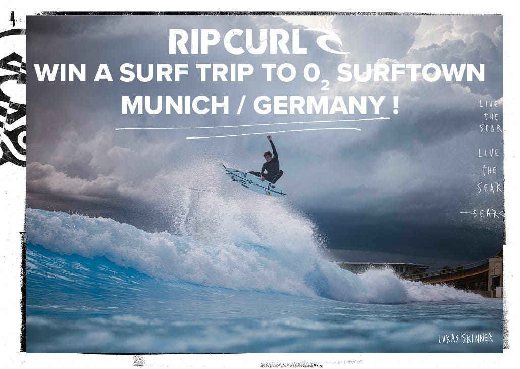 Shop at Rip Curl, surf in Munich: an unforgettable trip awaits you!