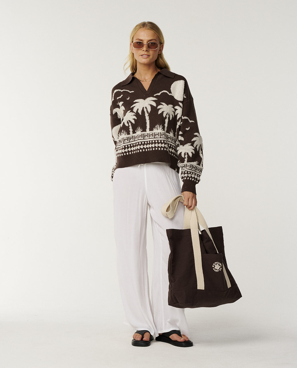 Pull à zip Paraiso Jacquard