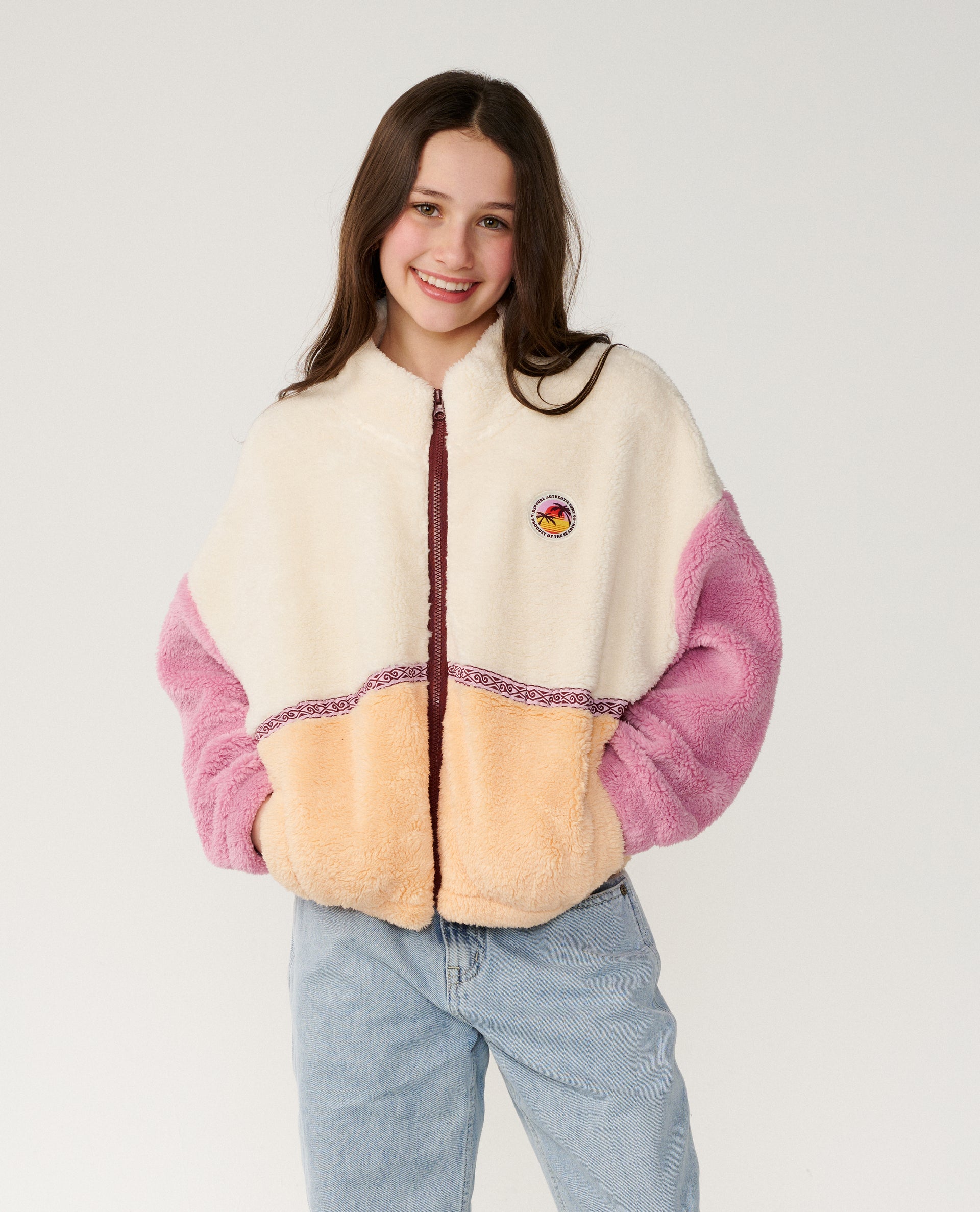 Fleecejacke mit Reißverschluss Surf Revival