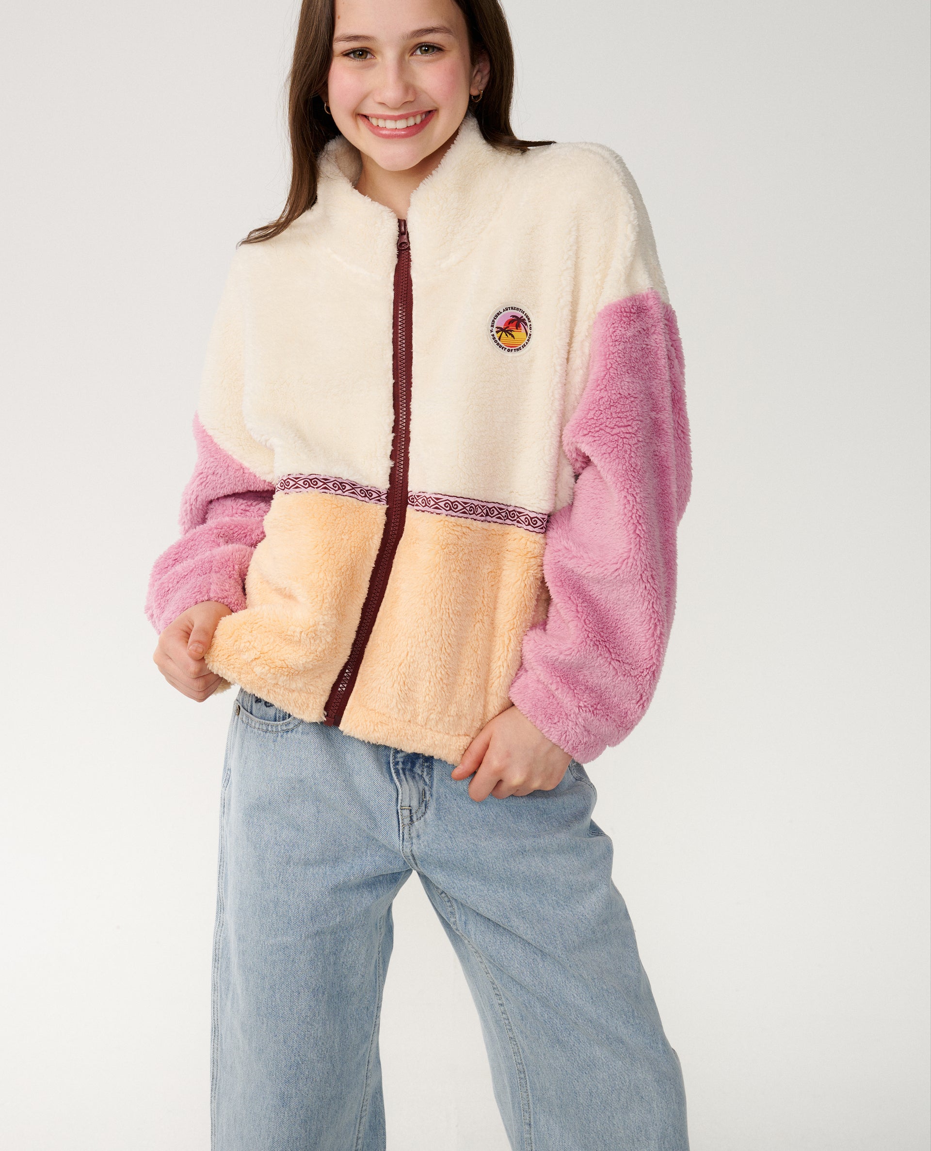 Fleecejacke mit Reißverschluss Surf Revival