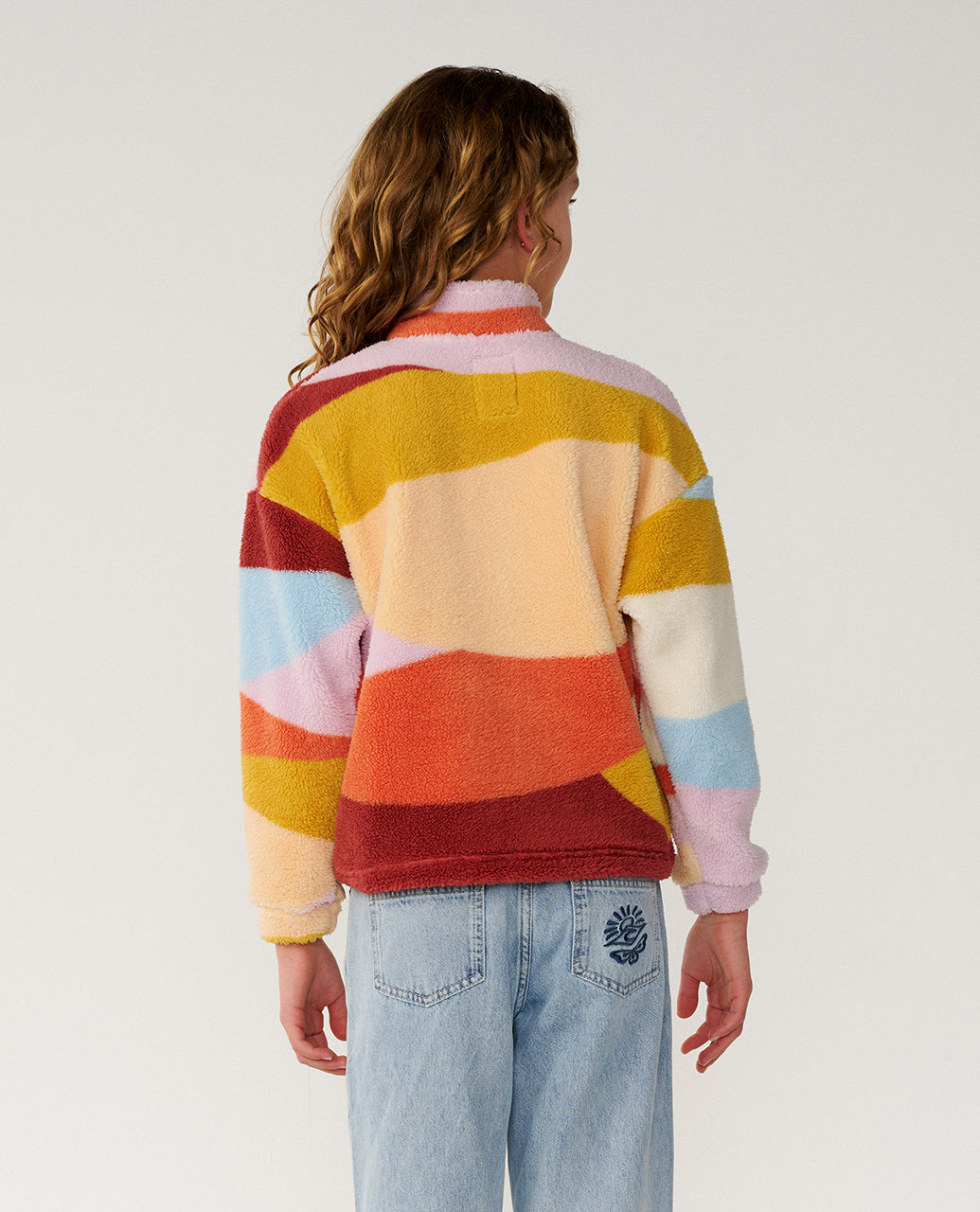 Retro Swell Standard Zip Through Polar Fleece Kids