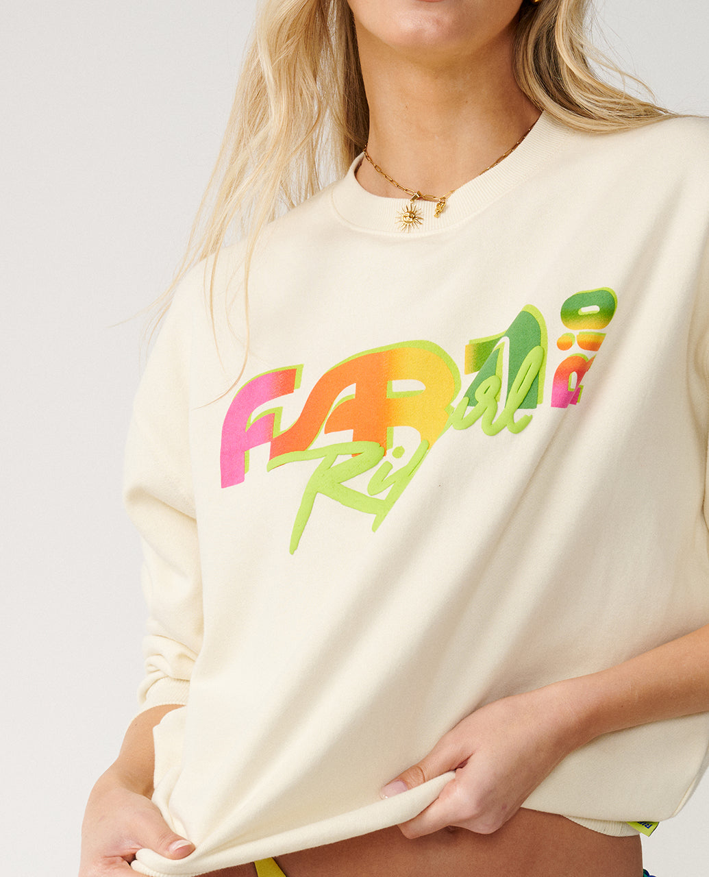 Sweatshirt mit Rundhals Tropical Groove Oversize