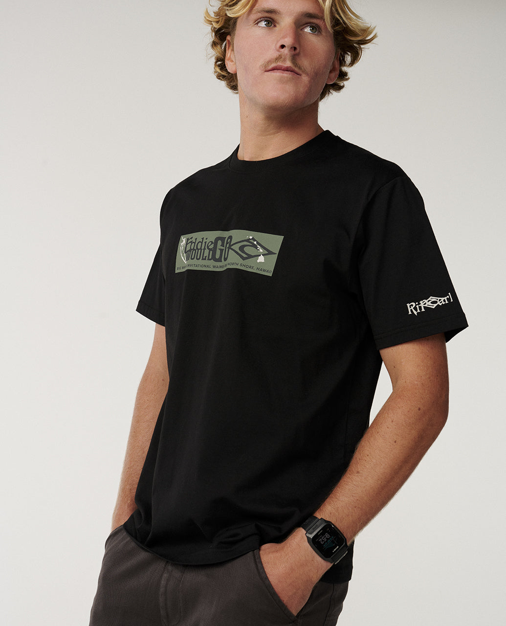 Eddie Would Go Sticker T-Shirt Relaxed 2026