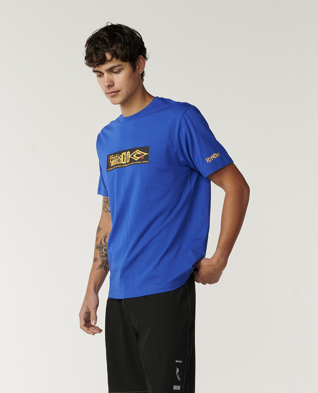 Eddie Would Go Sticker T-Shirt Relaxed 2026