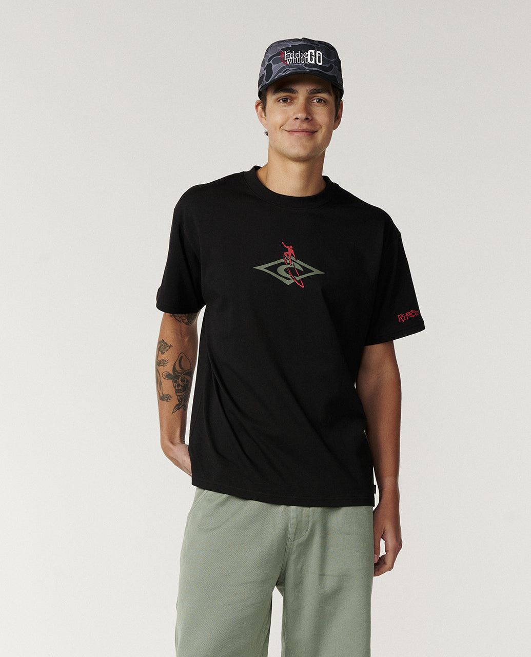 Eddie Would Go Petro Diamond T-Shirt Loose