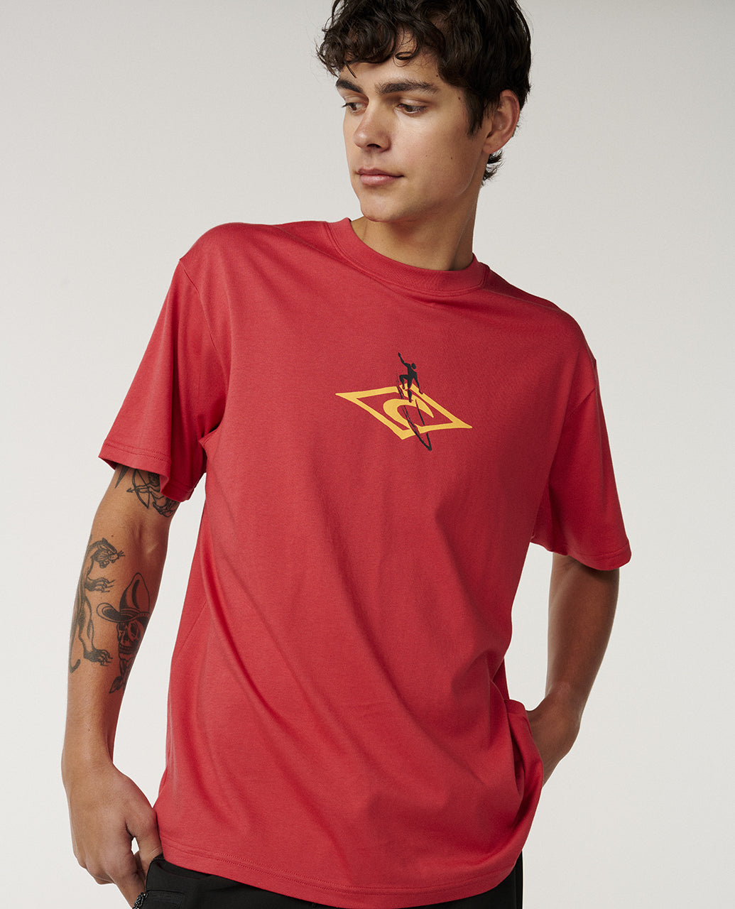 T-shirt Eddie Would Go Petro Diamond coupe Loose